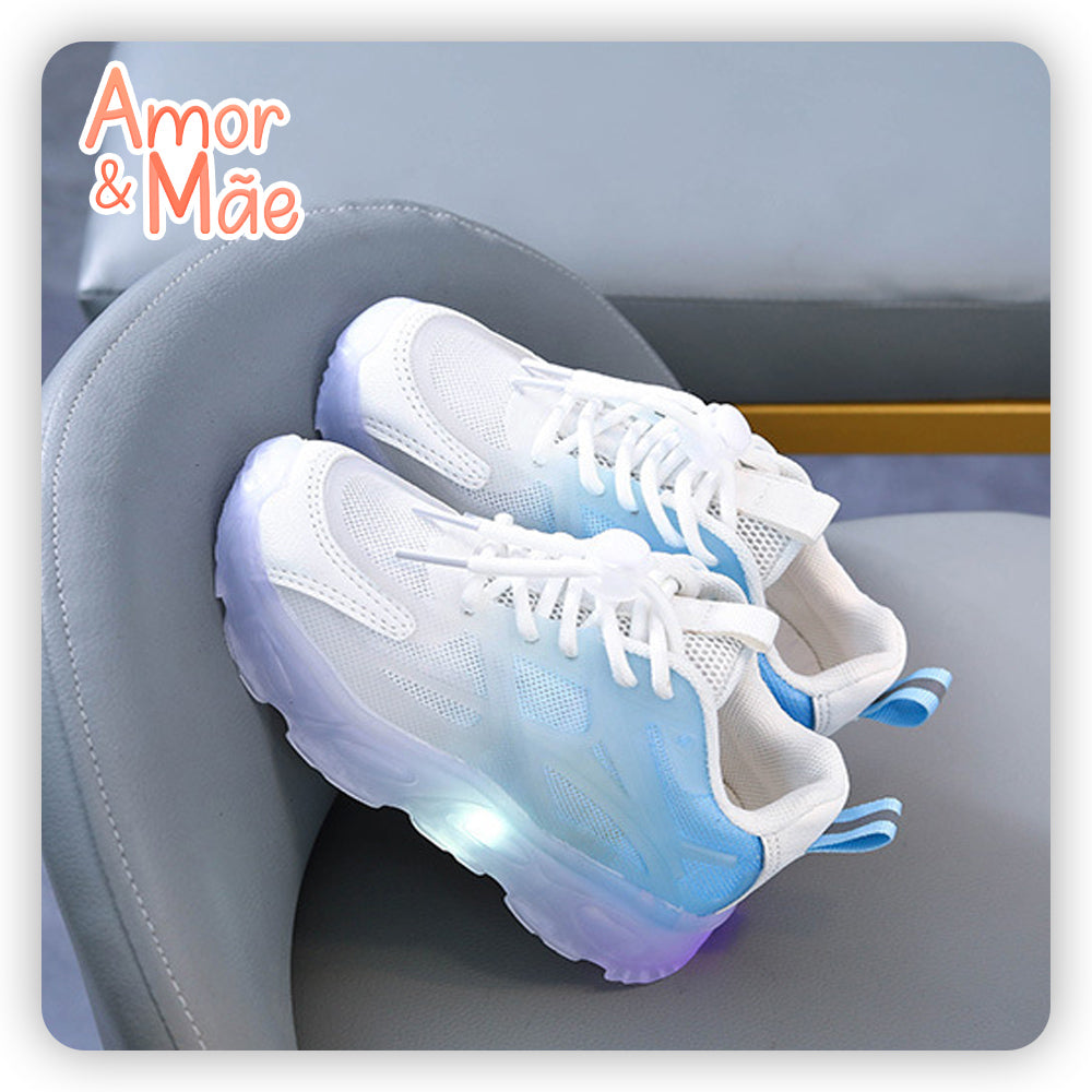 Fast Gradient Children's Sneakers with LED