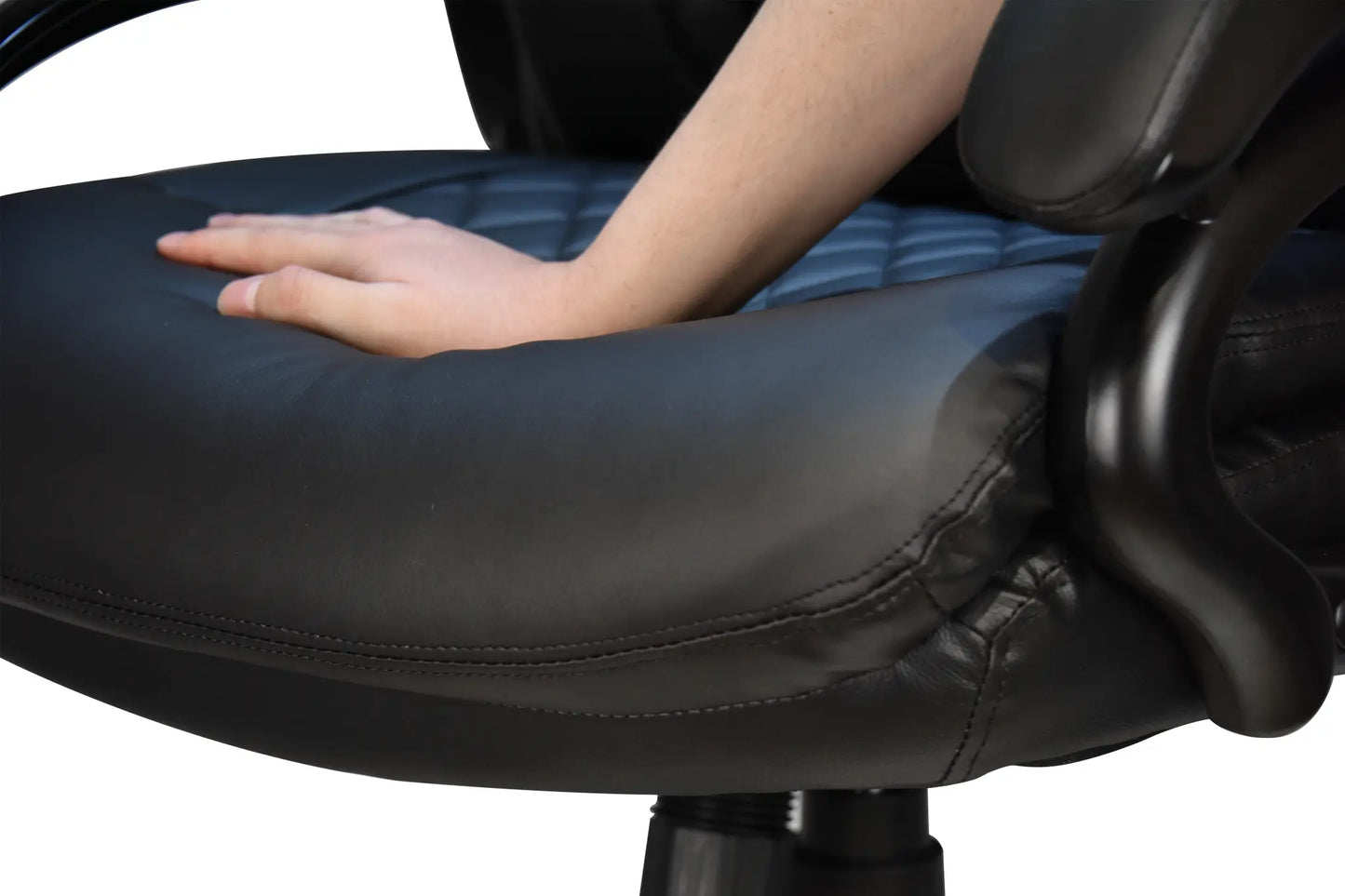 Office Desk Chair with High Quality PU Leather, Adjustable Height/Tilt, 360-Degree Swivel, 400LBS , Black - Image #13