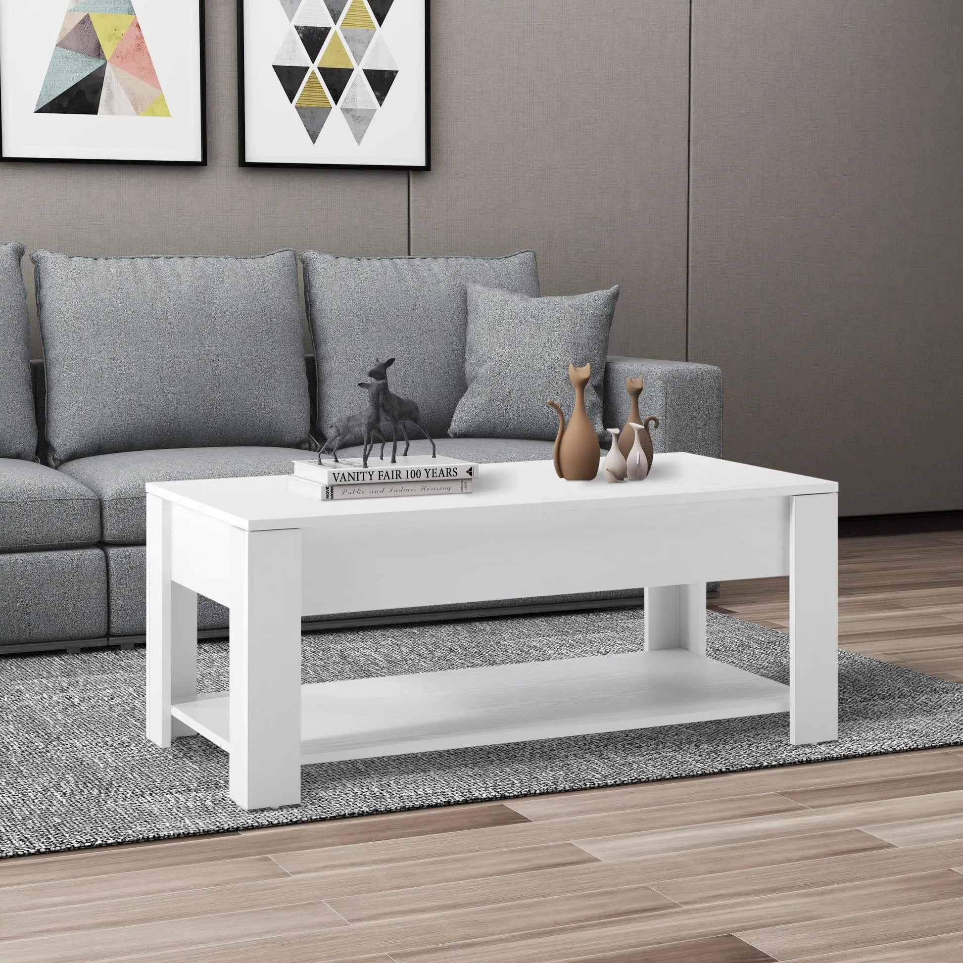 Lift Top Extendable  Coffee Table with Storage - Image #1