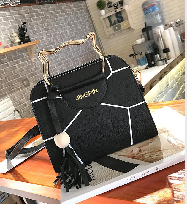 Women's Fashion Casual Cat Portable Printed Shoulder Bag