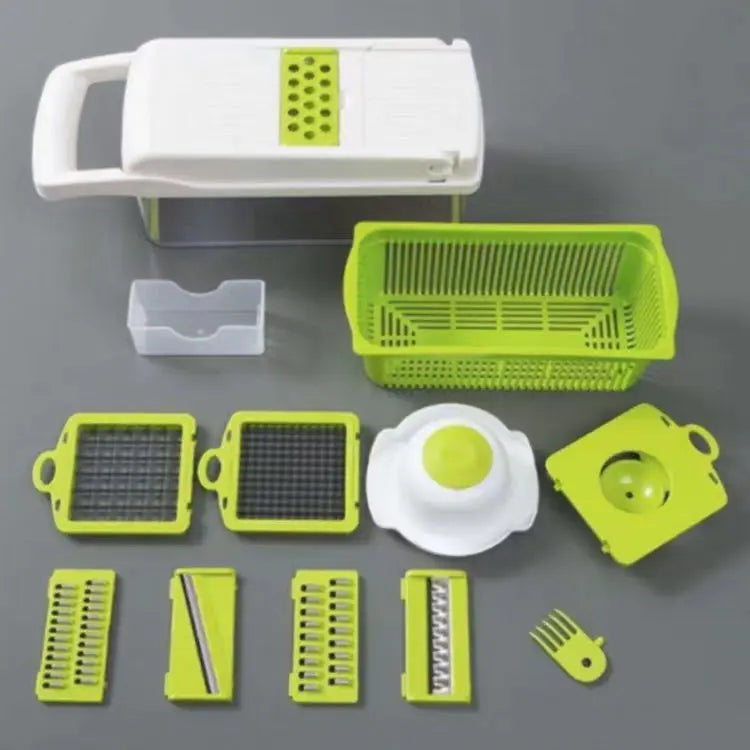 12 In 1 Manual Vegetable Chopper Kitchen Gadgets Food Chopper Onion Cutter Vegetable Slicer - Image #8