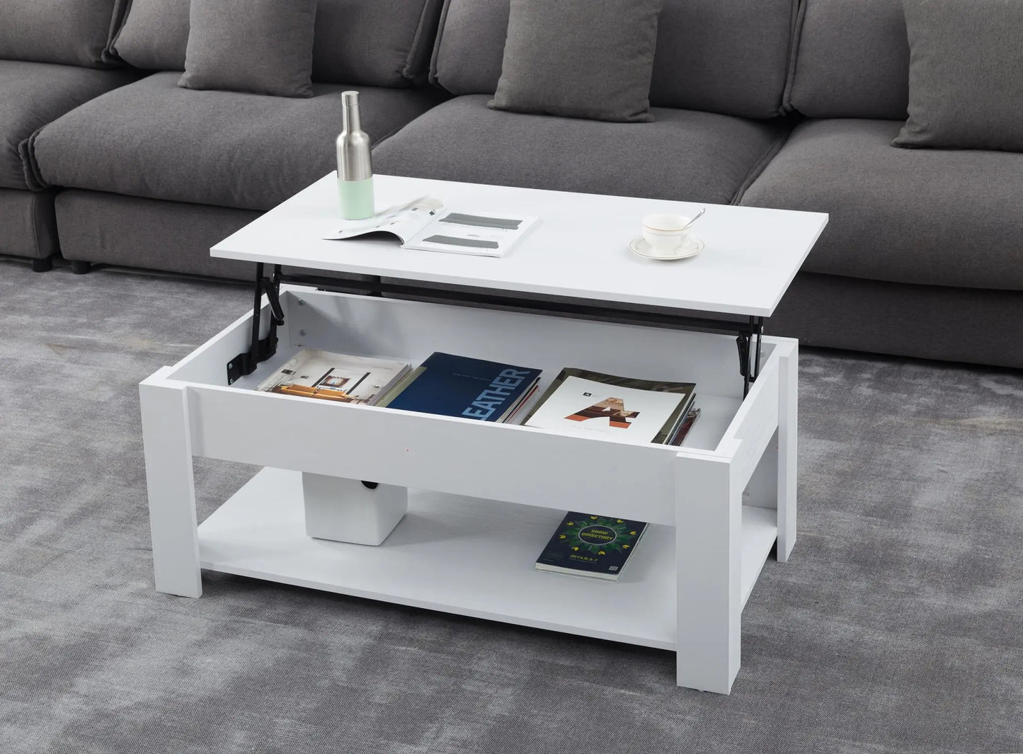 Lift Top Extendable  Coffee Table with Storage - Image #4