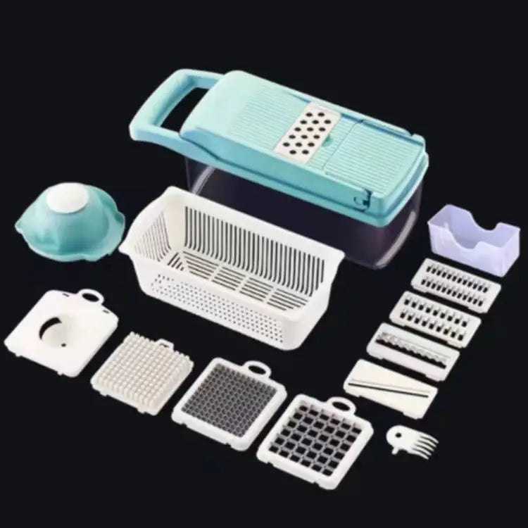 12 In 1 Manual Vegetable Chopper Kitchen Gadgets Food Chopper Onion Cutter Vegetable Slicer - Image #12