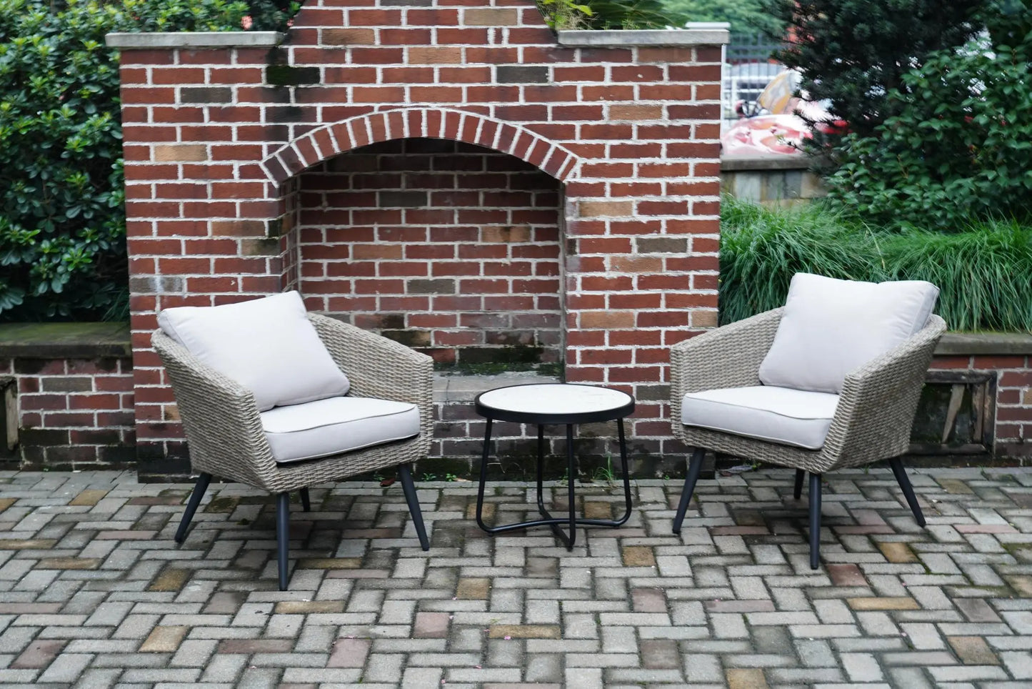 All-aluminum Rattan Table and Chair Set - Image #2