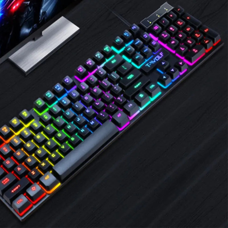Gaming Usb Luminous Wired Keyboard Floating Manipulator - Image #2