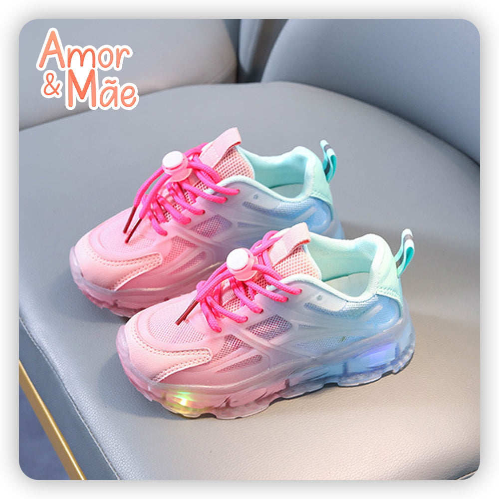 Fast Gradient Children's Sneakers with LED