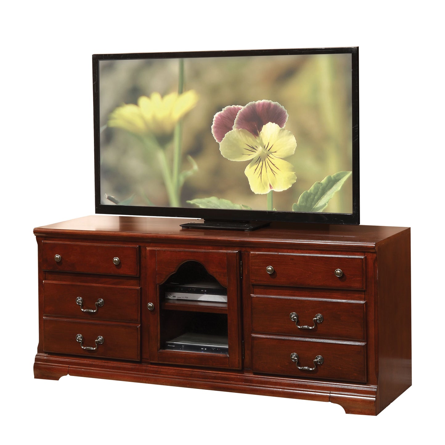 Hercules TV Stand in Cherry 91113