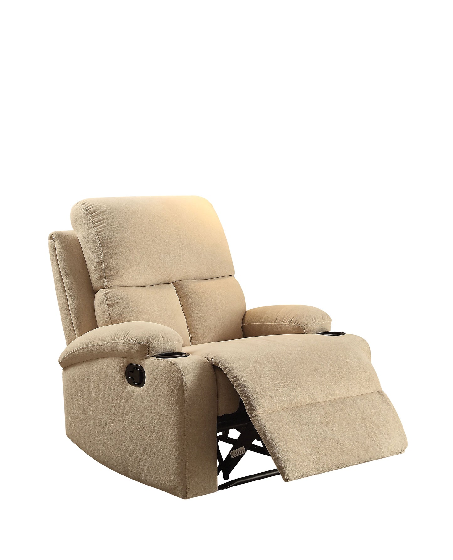 Rosia Recliner (Motion) in Beige Velvet 59551