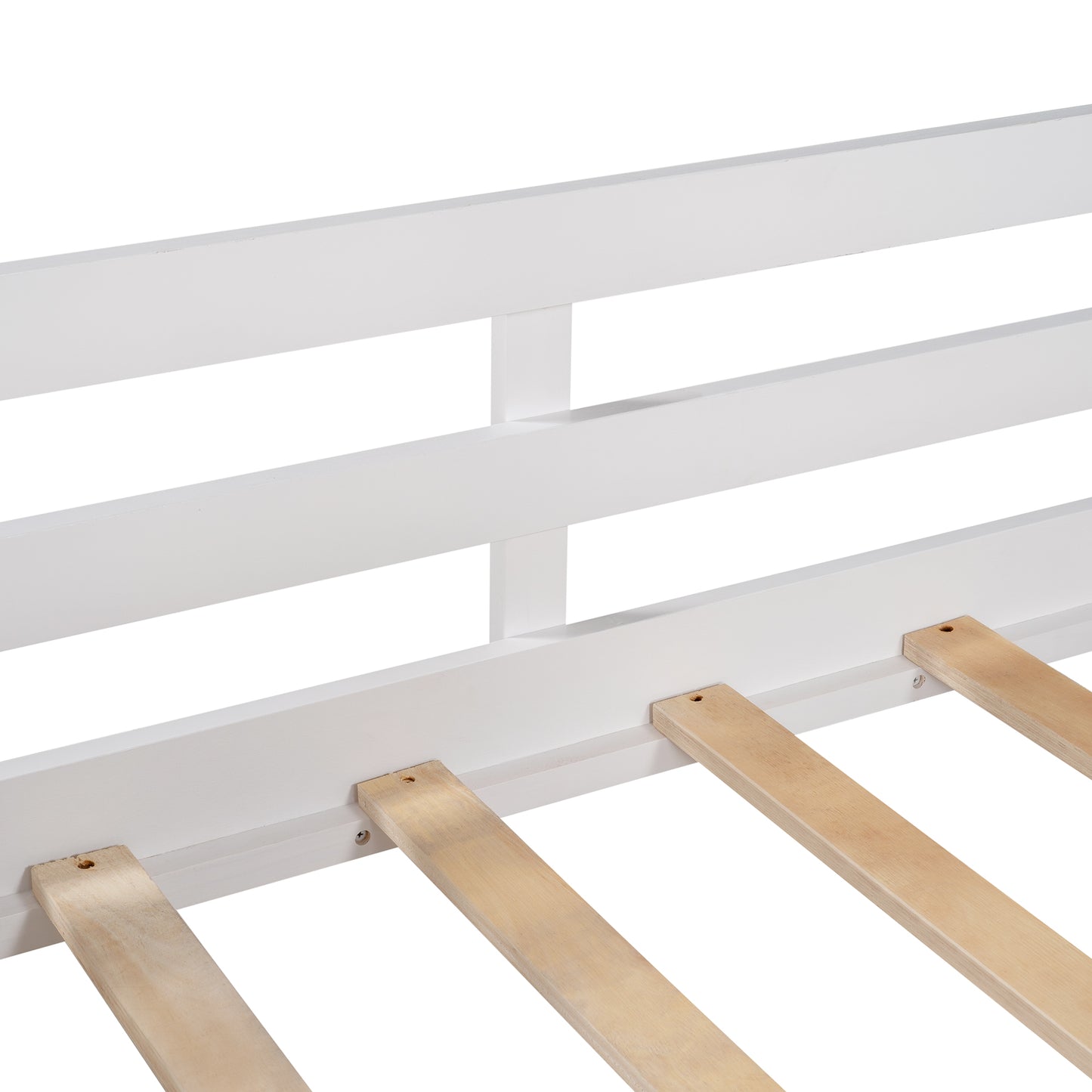 Twin Size Low Loft Wood House Bed with Two Side Windows, for Kids, Teens, Girls, Boys, (Normal Gray+Normal White)