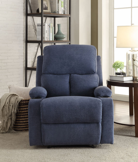 Rosia Recliner (Motion) in Blue Velvet 59545