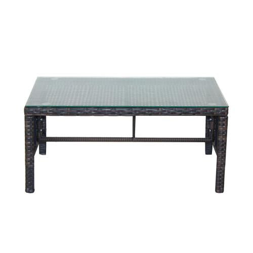 Outdoor patio Furniture sets 3 piece Conversation set wicker Ratten Sectional Sofa With Seat Cushions(Beige Cushion)