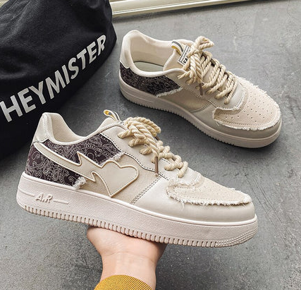 Heart Paisley Retro Sneakers (FREE SHIPPING)