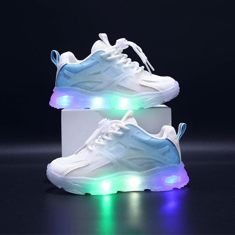 Fast Gradient Children's Sneakers with LED