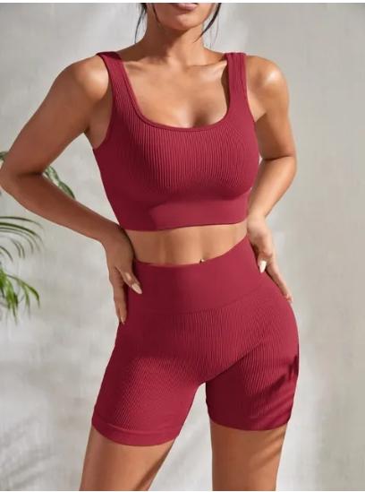 Women's Ribbed Yoga Set