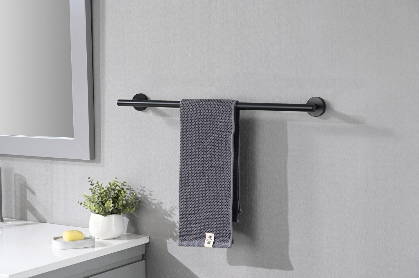 Bathroom Matte Black Hardware Accessories 5 Pieces Set