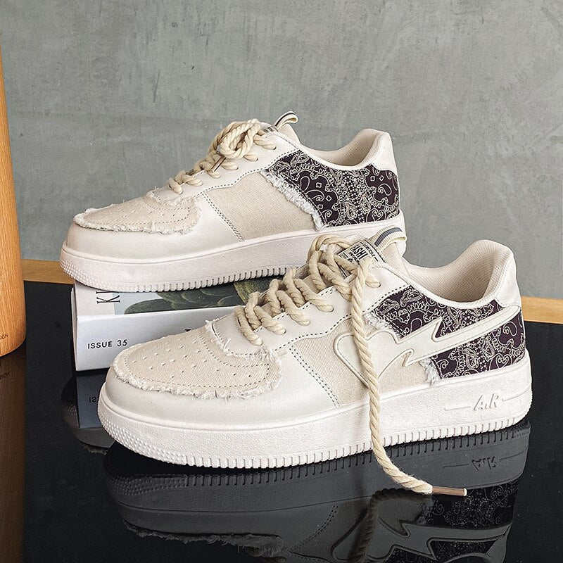 Heart Paisley Retro Sneakers (FREE SHIPPING)