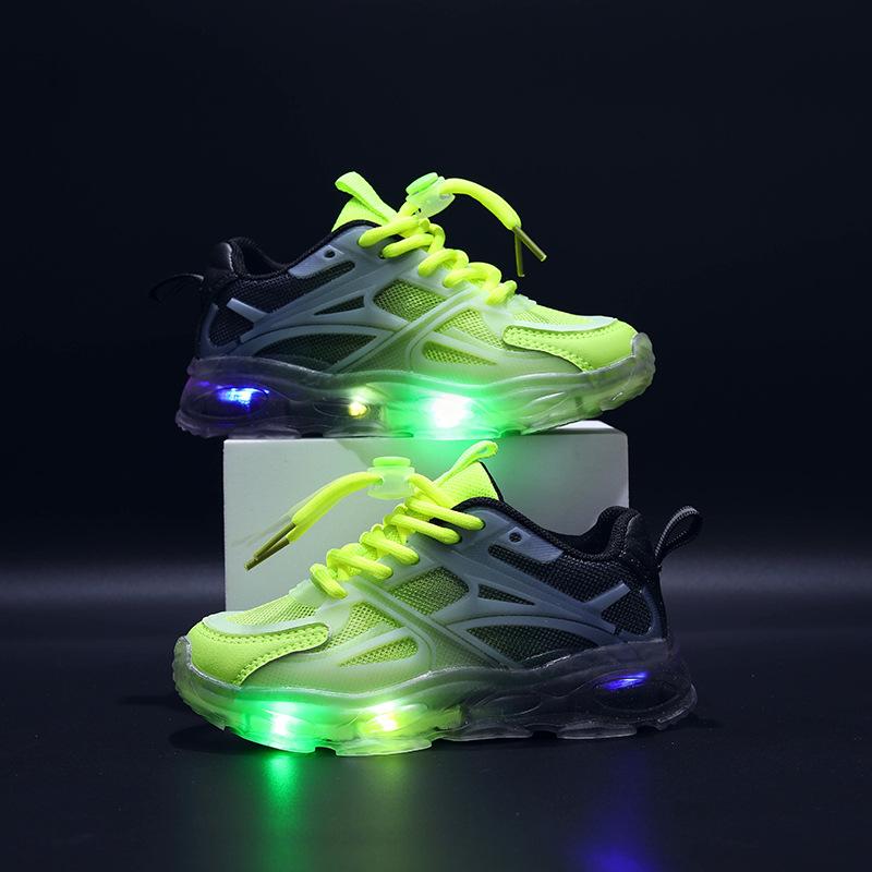 Fast Gradient Children's Sneakers with LED