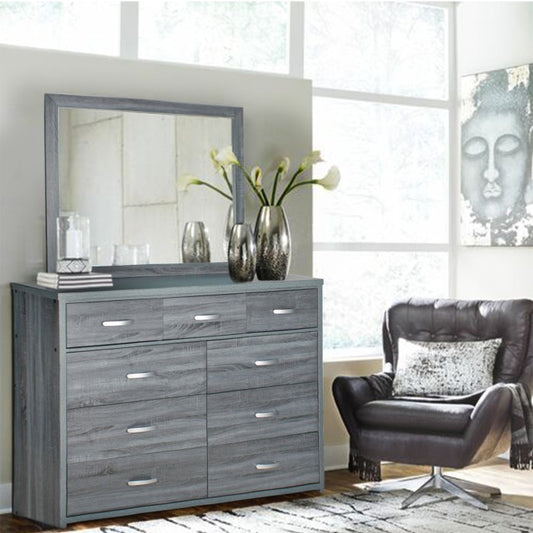 Super Jumbo 9-Drawer Double Dresser - Grey