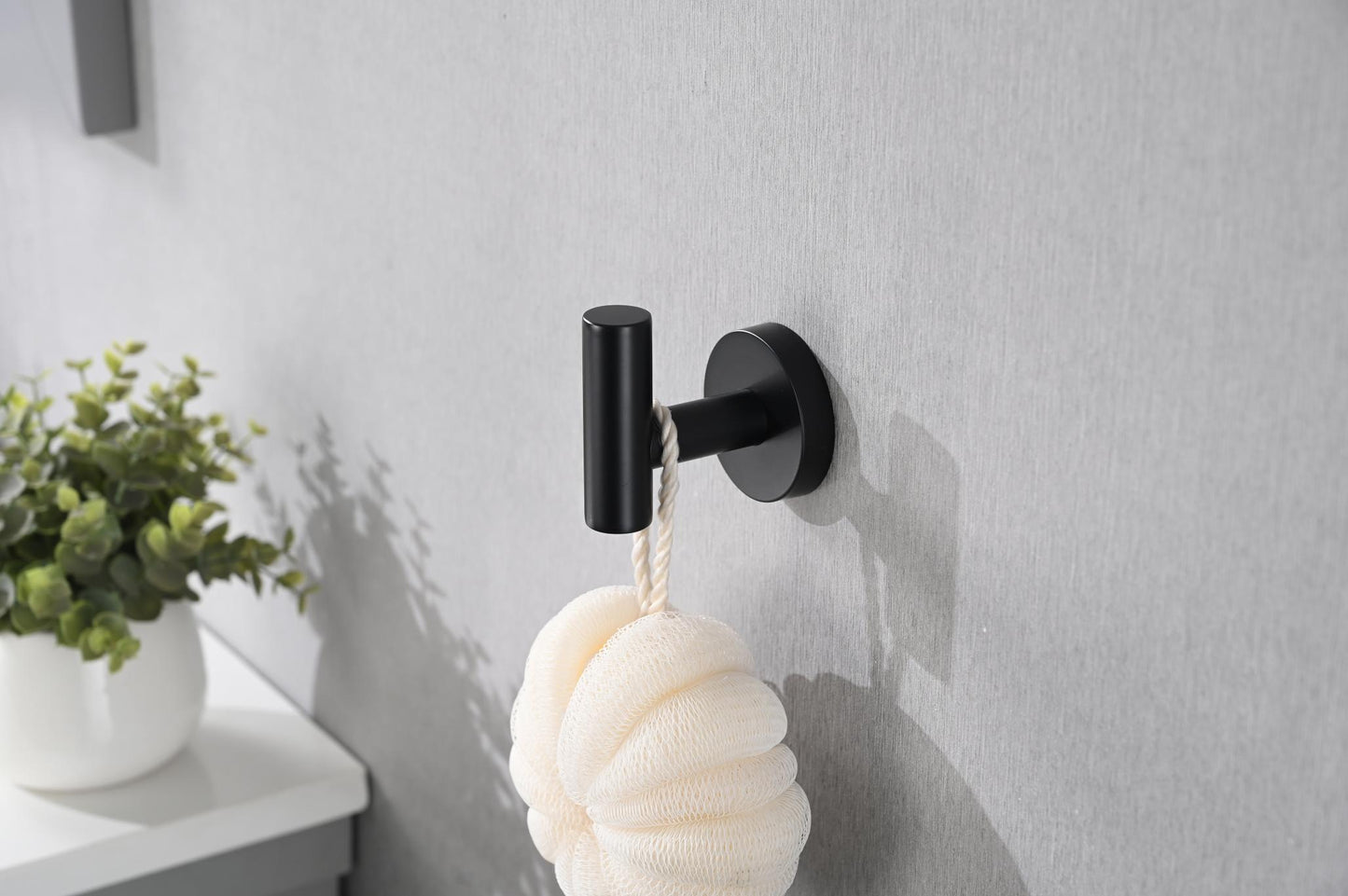 Bathroom Matte Black Hardware Accessories 5 Pieces Set