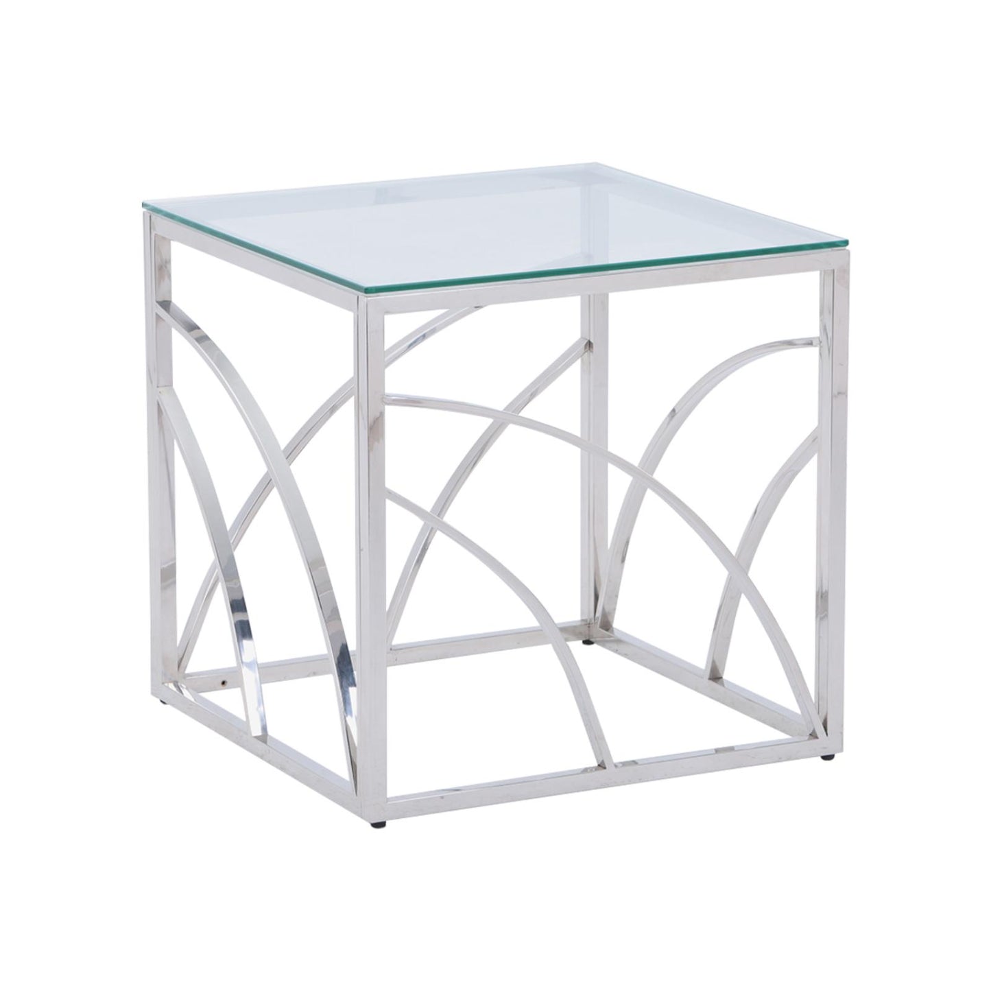 Glass End Table Gold Small Coffee Table Sofa Table