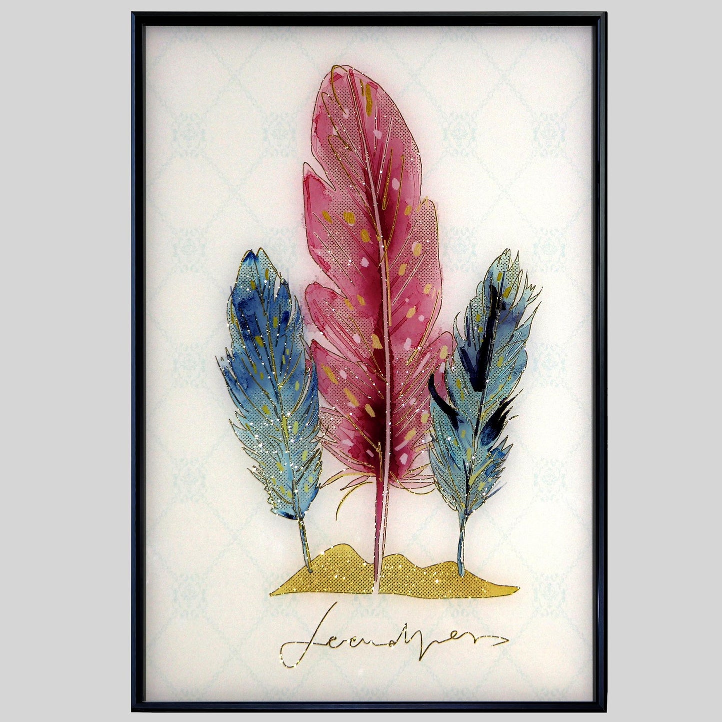 4mm Tempered Glass Wall Art, UV Digital Printed,warm color, Wall Decor